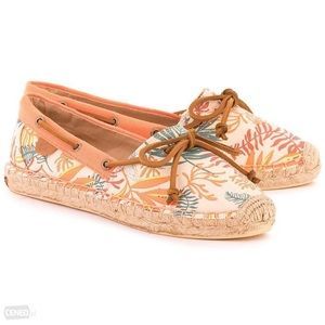 Sperry Katama Espadrilles Seaweed Print Size 6 NEW